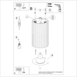Nice Lamps Stropna svetilka v zlati barvi Gleam – | Shoptok.si