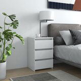 The Living Store Nočna omarica bela 40x35x62,5 cm konstruiran les - Nočna Omarica, (21433823) | Shoptok.si