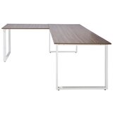 MID.YOU Kotna Pisalna Miza Workspace Xl I, Siva | Shoptok.si
