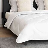vidaXL Pokrivač s jastucima Dijamantni 3 pcs Bijelo 260 x 220 cm Mikrofibra | shoptok.hr