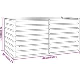 vidaXL Povišena vrtna gredica boja hrđe 160 x 80 x 77 cm čelik COR-TEN | shoptok.hr