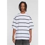 Urban Classics Men's striped T-shirt with oversized sleeves white/black Cene