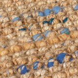 Flair Rugs Plavi/u prirodnoj boji ručno rađen juten tepih 160x230 cm Jute Boucle Blue – | shoptok.hr