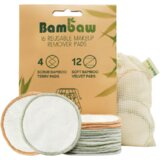 Bambaw jastučići za skidanje šminke za višekratnu upotrebu - 16 komada | shoptok.hr