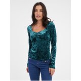 Orsay Women's Petrol Velvet Top - Women's | shoptok.hr
