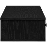 vidaXL Stenska polica s predali črn 100x37,5x19 cm inženirski les | Shoptok.si