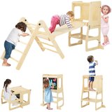 Costway Otroško leseno igrišče Center aktivnosti 7v1, (5000115255) | Shoptok.si