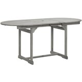 vidaXL vrtna jedilna miza (120-170)x80x75 cm trden akacijev les Cene