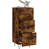  Komoda boja dimljenog hrasta 34,5x34x90 cm konstruirano drvo | shoptok.hr