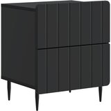 Noćni ormar 2 pcs Crna 43 x 34,5 x 49,5 cm Konstruirano drvo | shoptok.hr
