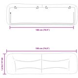  Jastuk za uzglavlje Hvar tamnosmeđi 180 cm od tkanine | shoptok.hr