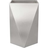  Cvetlično korito 2 pcs srebrna 50 x 50 x 75 cm Nerjaveče jeklo, (5000207354) | Shoptok.si