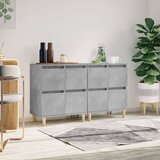  Komode 2 kom siva boja betona 60x35x70 cm od konstruiranog drva | shoptok.hr