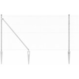 Heksagonalna ograda s stubom 100 x 1 m Pocinčani čelik Srebrna | shoptok.hr