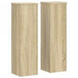 Furnova Stojalo za rastline 2 kosa sonoma hrast 17x17x60 cm inž. les, (21922163) | Shoptok.si