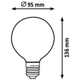 Rabalux 1598 - led sijalica G95 E27/7,2W/230V 2700K | Eponuda.com