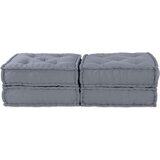  Dvosjed Modularni Pouf Sofa Konvertibilni Sivi Tkanina | shoptok.hr