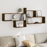  Zidna polica boja hrasta 167,5 x 18 x 68 cm konstruirano drvo | shoptok.hr