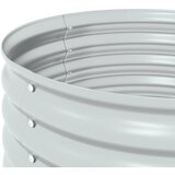 Vrtna sadilica od pocinčanog čelika 80 x 80 x 44 cm srebrna | Eponuda.com