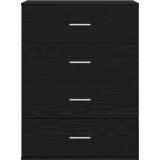 vidaXL Strani šal Črni hrast 60 x 39 x 80 cm Konstruiran les | Shoptok.si
