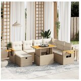 vidaXL 8-dijelni set vrtnih sofa od poliratana s jastucima bež | shoptok.hr