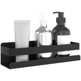  Polica za tuš mat crna 23x6,5x6 cm brušeni nehrđajući čelik 304 | Eponuda.com