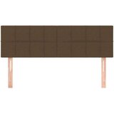  Posteljno vzglavje 2 kosa temno rjavo 72x5x78/88 cm blago, (20735880) | Shoptok.si