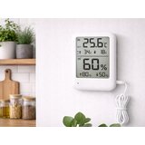 Digitalni LCD termometer higrometer magnet alarm zunanji senzor | Shoptok.si