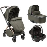 Kikka Boo kolica Lanah 3in1 premium set sa autosedištem I-Trail I-size i tvrdom korpom Army Green (KKB21148 PRSET) | ePonuda.com