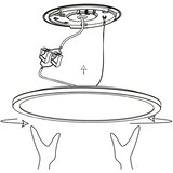 Eglo plafonjera ROVITO-Z LED 29,5 cm plastika crna 900091 | shoptok.hr