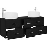  Set namještaja za kupaonicu 3 kom. Crna 49,5 x 44,5 x 66 cm | shoptok.hr