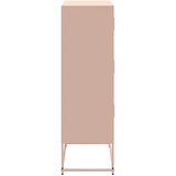  Komoda ružičasta 68,5 x 38,5 x 123,5 cm čelična | Eponuda.com