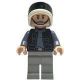 Lego Star Wars sw1391 Rebel Fleet Trooper - Male, Vest with Pockets, Black Neck, Dark Brown Eyebrows Cene