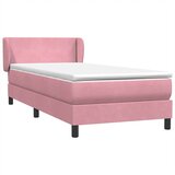 Box spring krevet s madracem ružičasti 80 x 220 cm baršunasti | shoptok.hr