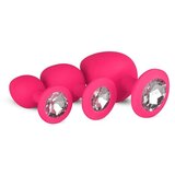 EasyToys - Anal Collection Komplet analnih čepova sa biserom, ružičasti | shoptok.hr