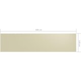 Balkonski zastor krem 120 x 500 cm od tkanine Oxford | shoptok.hr