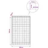  Gabion s žicom debljine 3,5 mm i mrežom 10x10 cm 100x50x150 cm | shoptok.hr