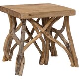  Stolić za kavu od cjepanica 40 x 40 x 40 cm reciklirano drvo | shoptok.hr