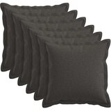  Presvlaka za jastuk 6 pcs HOUTEN Tamnosiva 40 x 40 cm | shoptok.hr