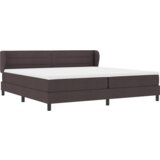 Box Spring Krevet s Madracem Tamno Smeđi 200x200 cm Tkanina | shoptok.hr