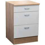 Modern Living omarica andy, bela, barva hrasta | Shoptok.si