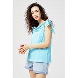 Moodo Top with ties - turquoise | Shoptok.si