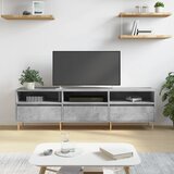 TV ormarić boja betona 150x30x44,5 cm od konstruiranog drva | shoptok.hr