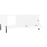 vidaXL Klubska mizica bela 90x50x40 inženirski les | Shoptok.si