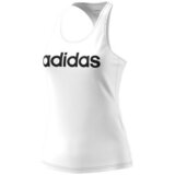 Adidas Majice s kratkimi rokavi Ess Lin Slim Bela | Shoptok.si