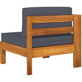  Vrtni trosjed od bagremovog drva s tamnosivim jastucima | shoptok.hr