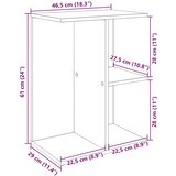 vidaXL Noćni ormarić smeđi hrast 46,5x29x61 cm konstruiranog drva | shoptok.hr