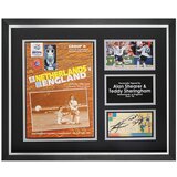  Shearer & Sheringham Signed Photo Large Framed Euro 96 Programme Ticket DisplayCOA | shoptok.hr
