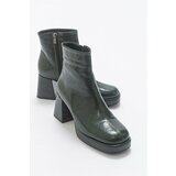 LuviShoes Bore Green Print Women's Boots Cene
