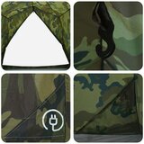  Tunelski šator Maskirna 2 osobe 185T Poliester s PU premazom | shoptok.hr
